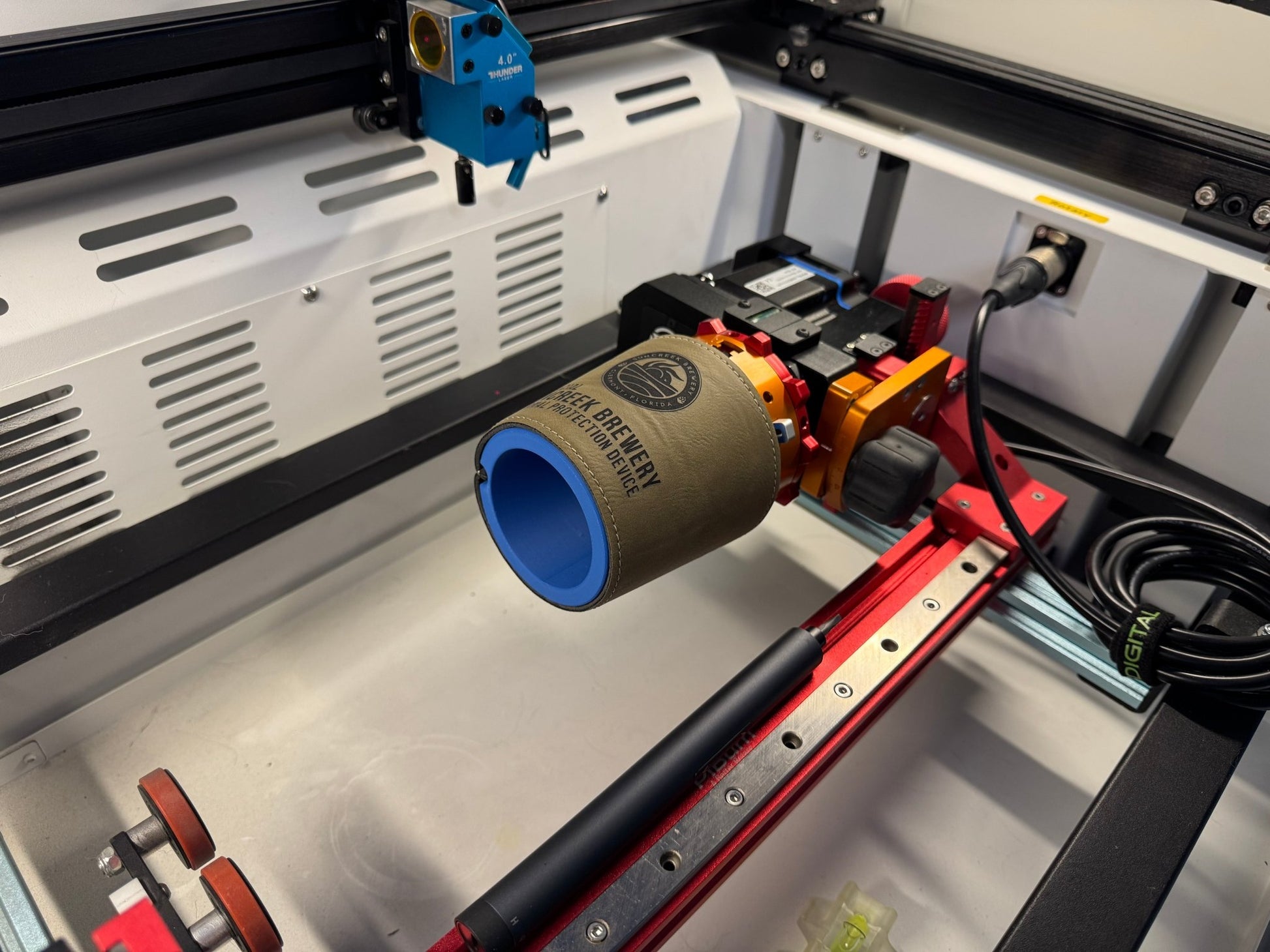 Cup Sleeve Koozie Jig/Holder, Rotary Chuck Holder, Sleeve Holder, Laser Rotary Tools - LoneStar Adhesive