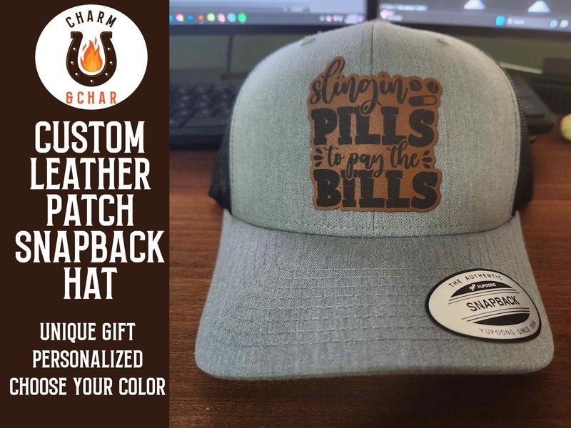 Custom Leather Patch Trucker Hats - Classic Colors - #LoneStar Adhesive#