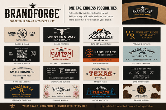 Custom Printed BrandForge™ Tags | Branding Tags for All Your Needs - LoneStar Adhesive