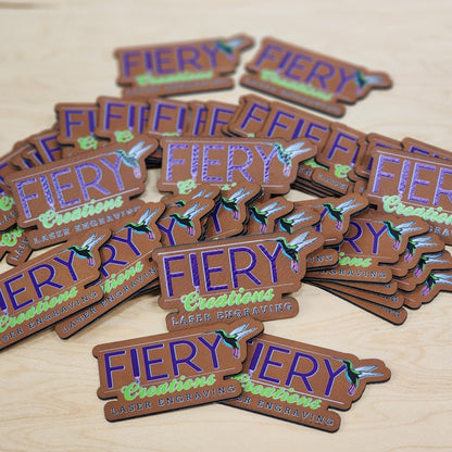 Custom UV Printed Leather or Acrylic Patches - Wholesale Packages - LoneStar Adhesive