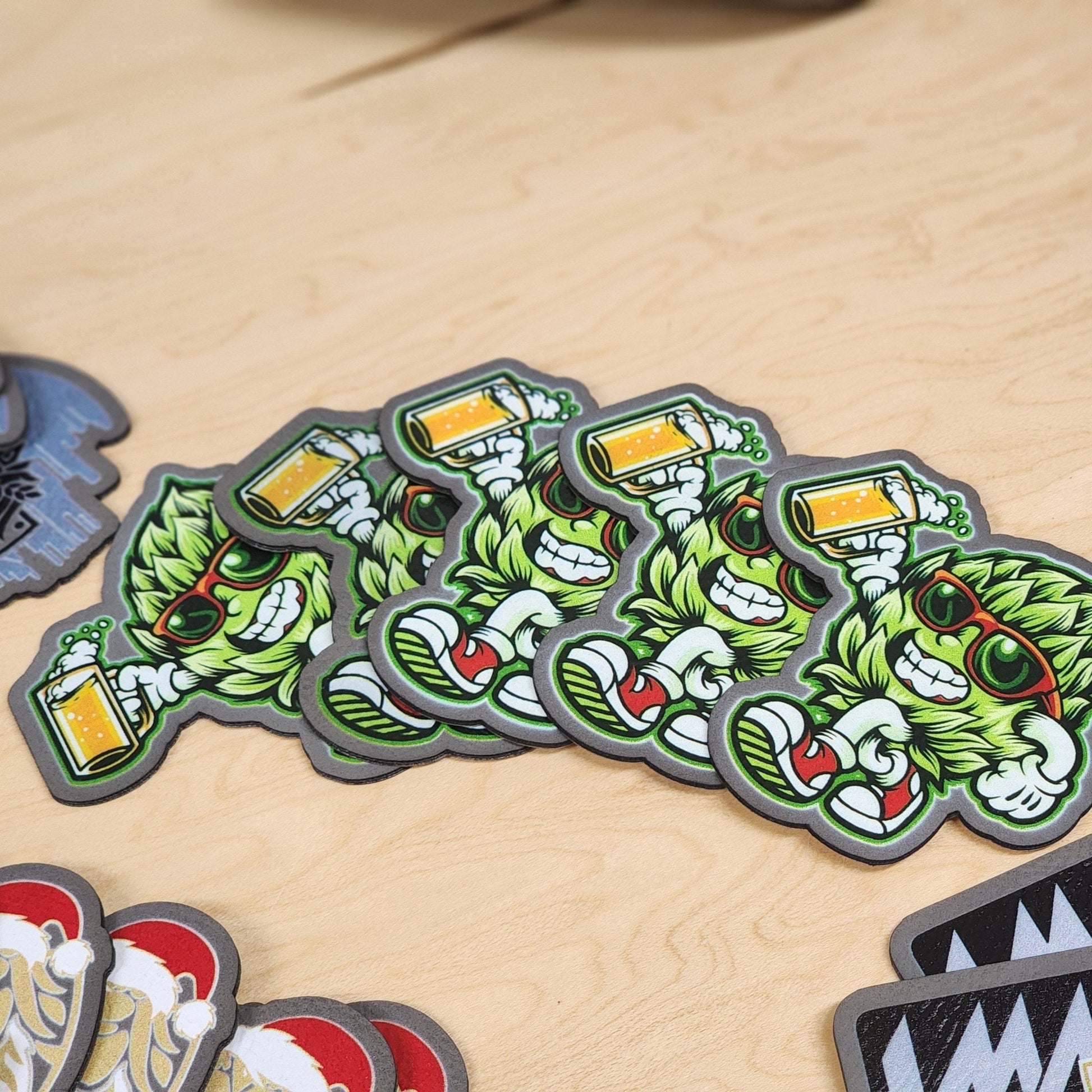 Custom UV Printed Leather or Acrylic Patches - Wholesale Packages - LoneStar Adhesive