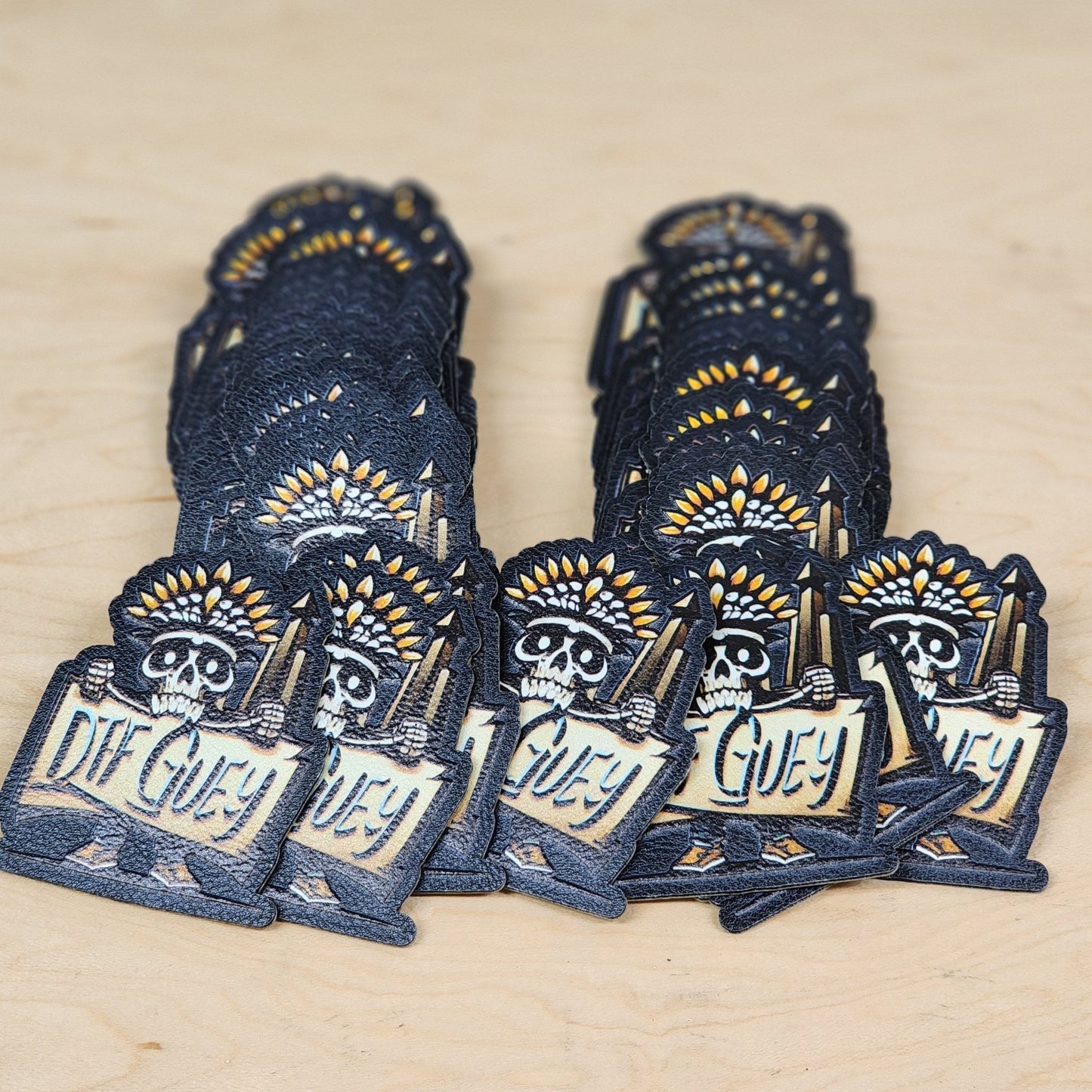 Custom UV Printed Leather or Acrylic Patches - Wholesale Packages - LoneStar Adhesive