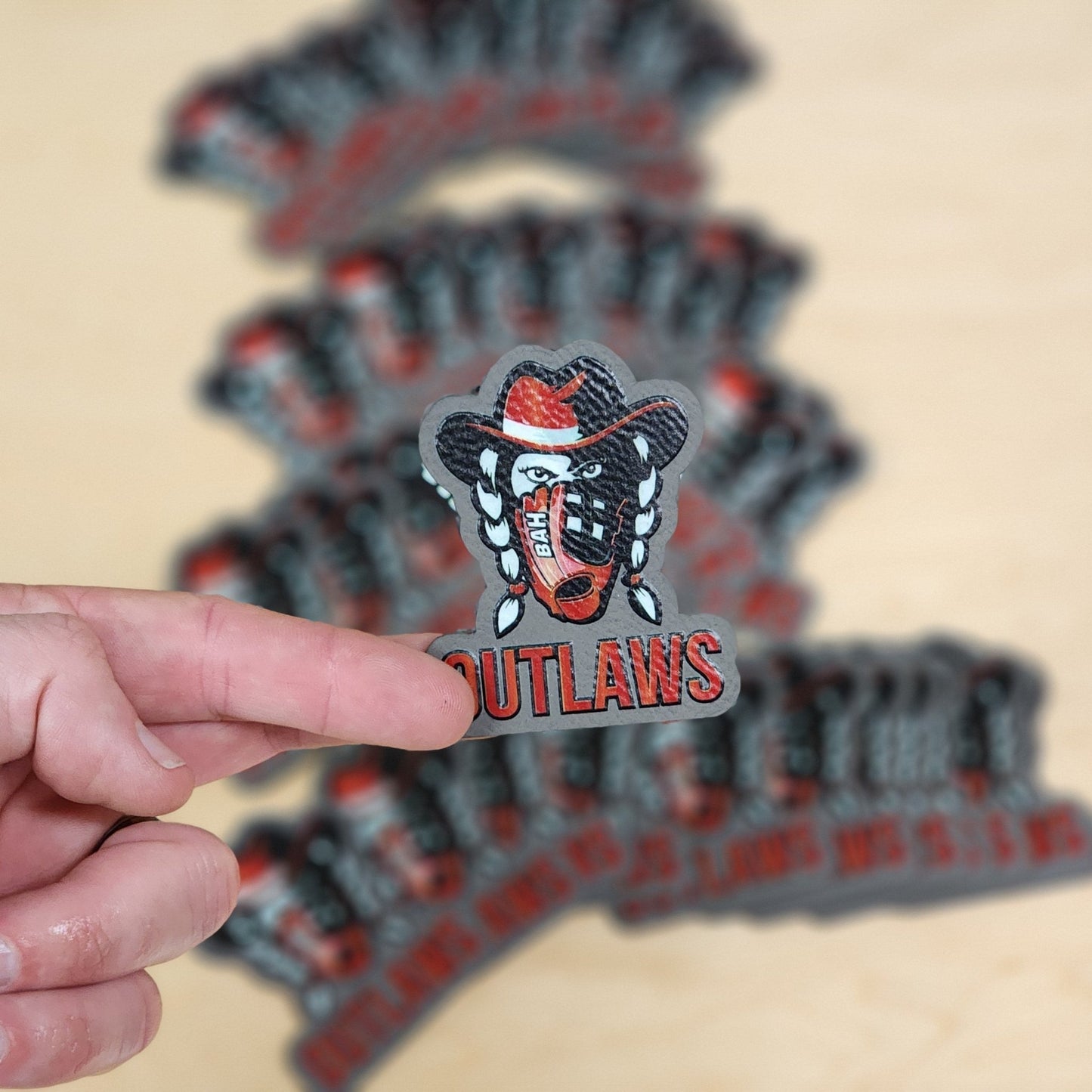 Custom UV Printed Leather or Acrylic Patches - Wholesale Packages - LoneStar Adhesive