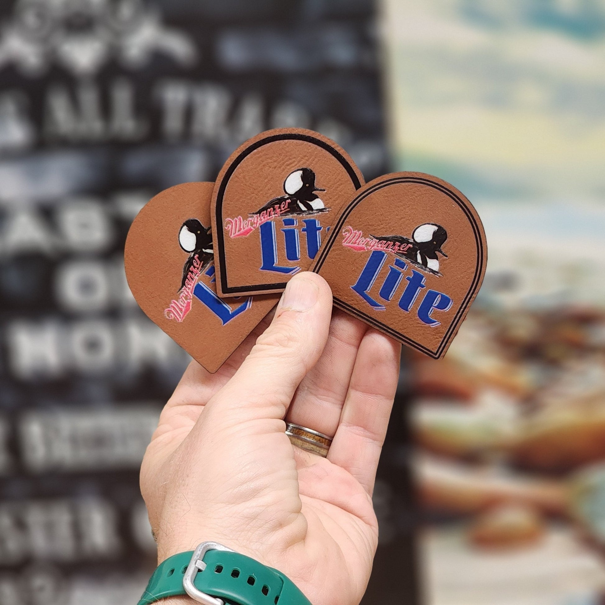 Custom UV Printed Leather or Acrylic Patches - Wholesale Packages - LoneStar Adhesive