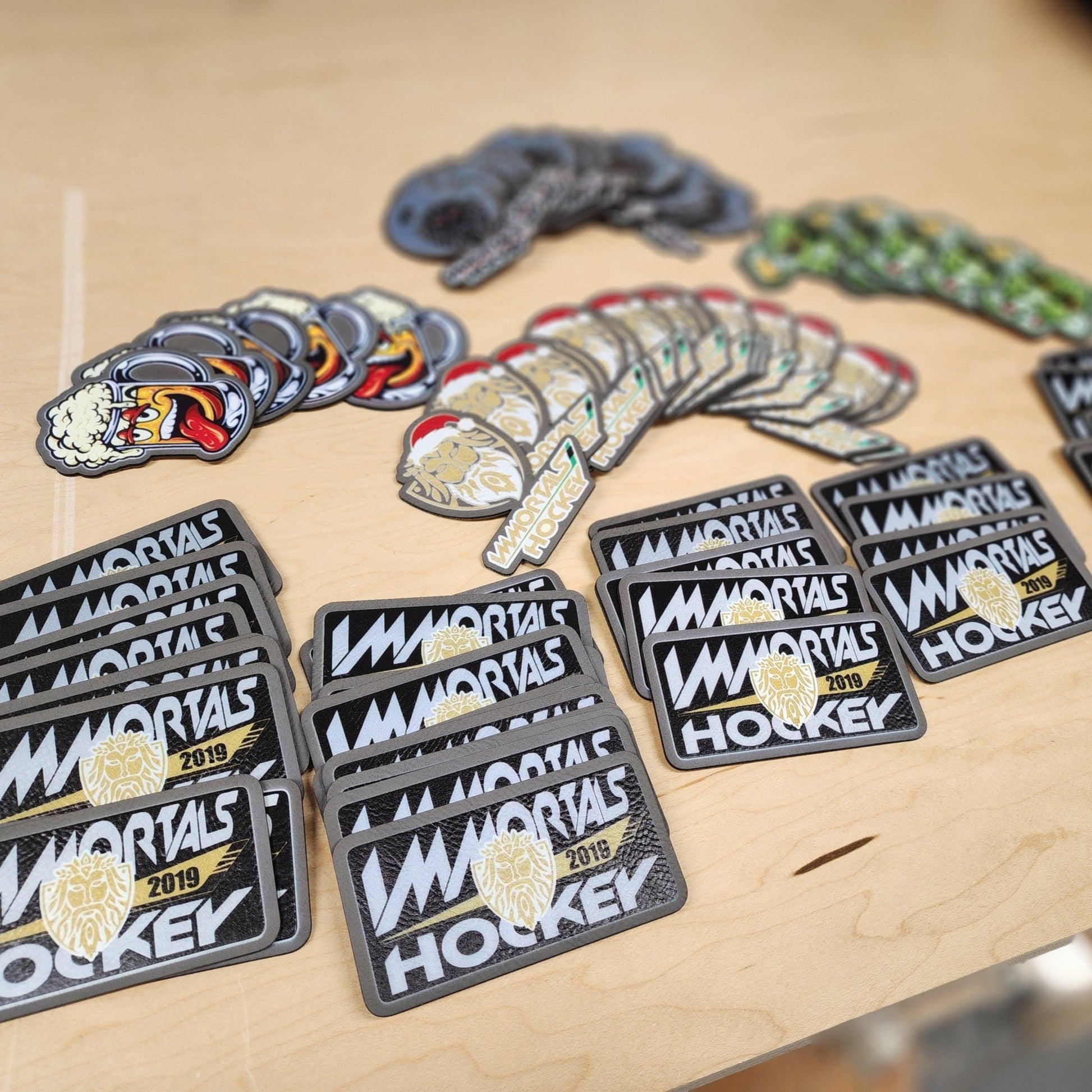 Custom UV Printed Leather or Acrylic Patches - Wholesale Packages - LoneStar Adhesive