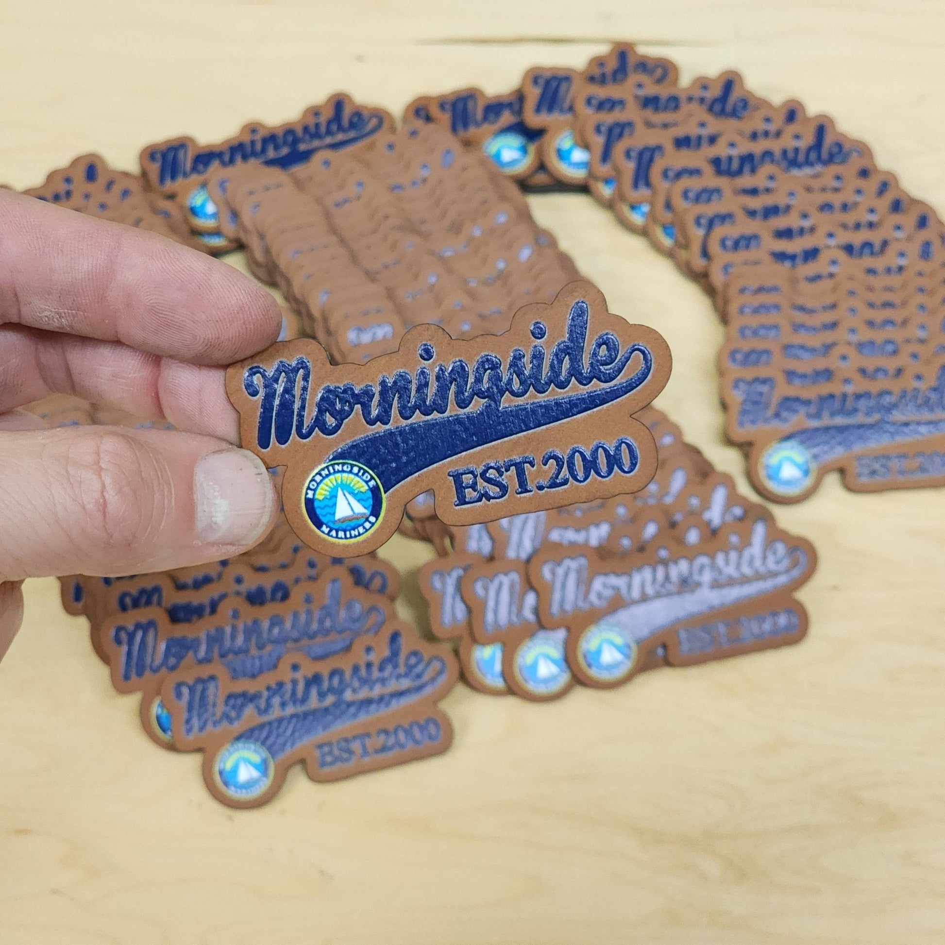 Custom UV Printed Leather or Acrylic Patches - Wholesale Packages - LoneStar Adhesive