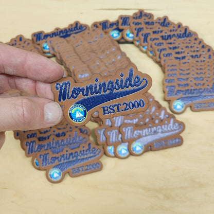 Custom UV Printed Leather or Acrylic Patches - Wholesale Packages - LoneStar Adhesive