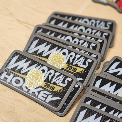 Custom UV Printed Leather or Acrylic Patches - Wholesale Packages - LoneStar Adhesive