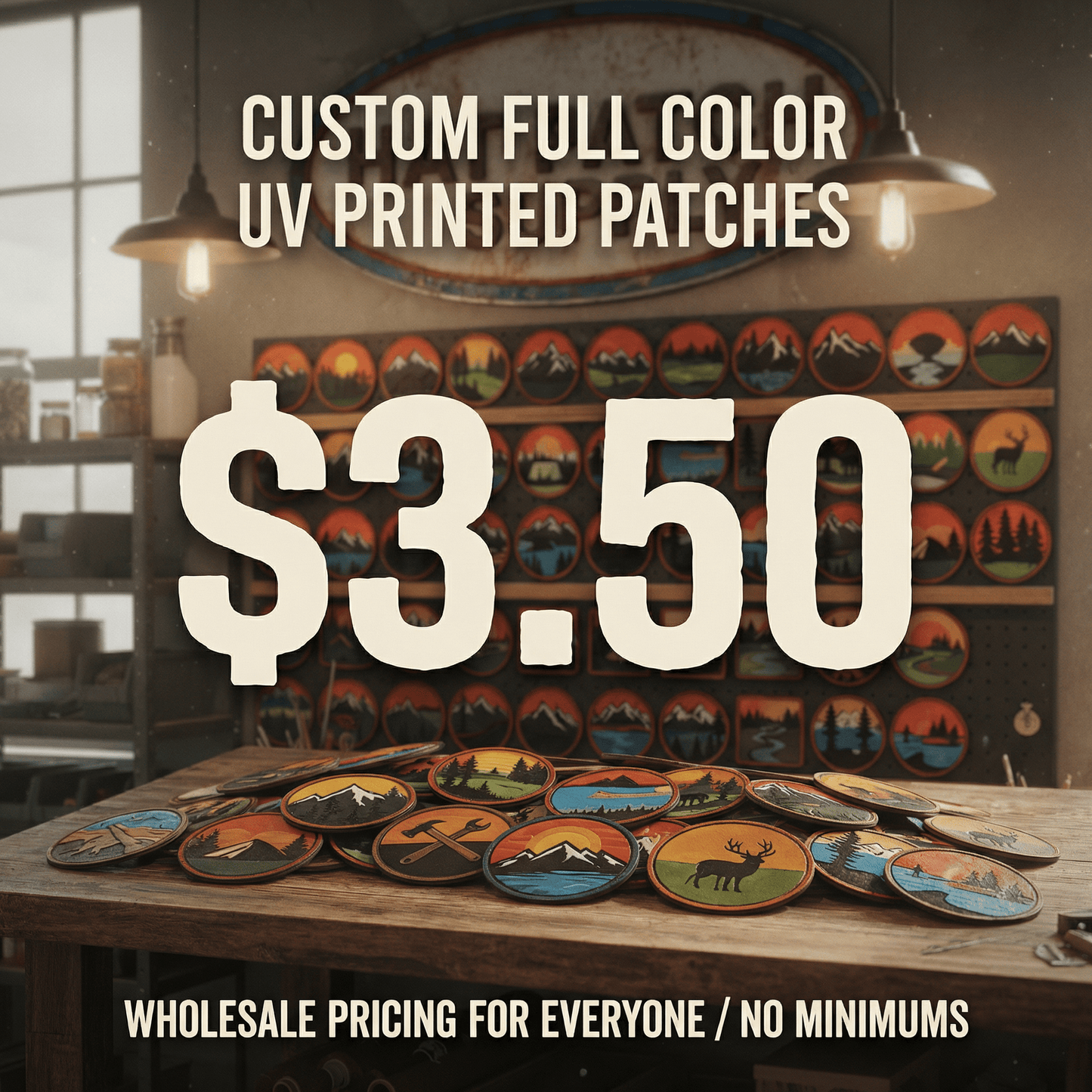 Custom UV Printed Patches - No Minimums - LoneStar Adhesive