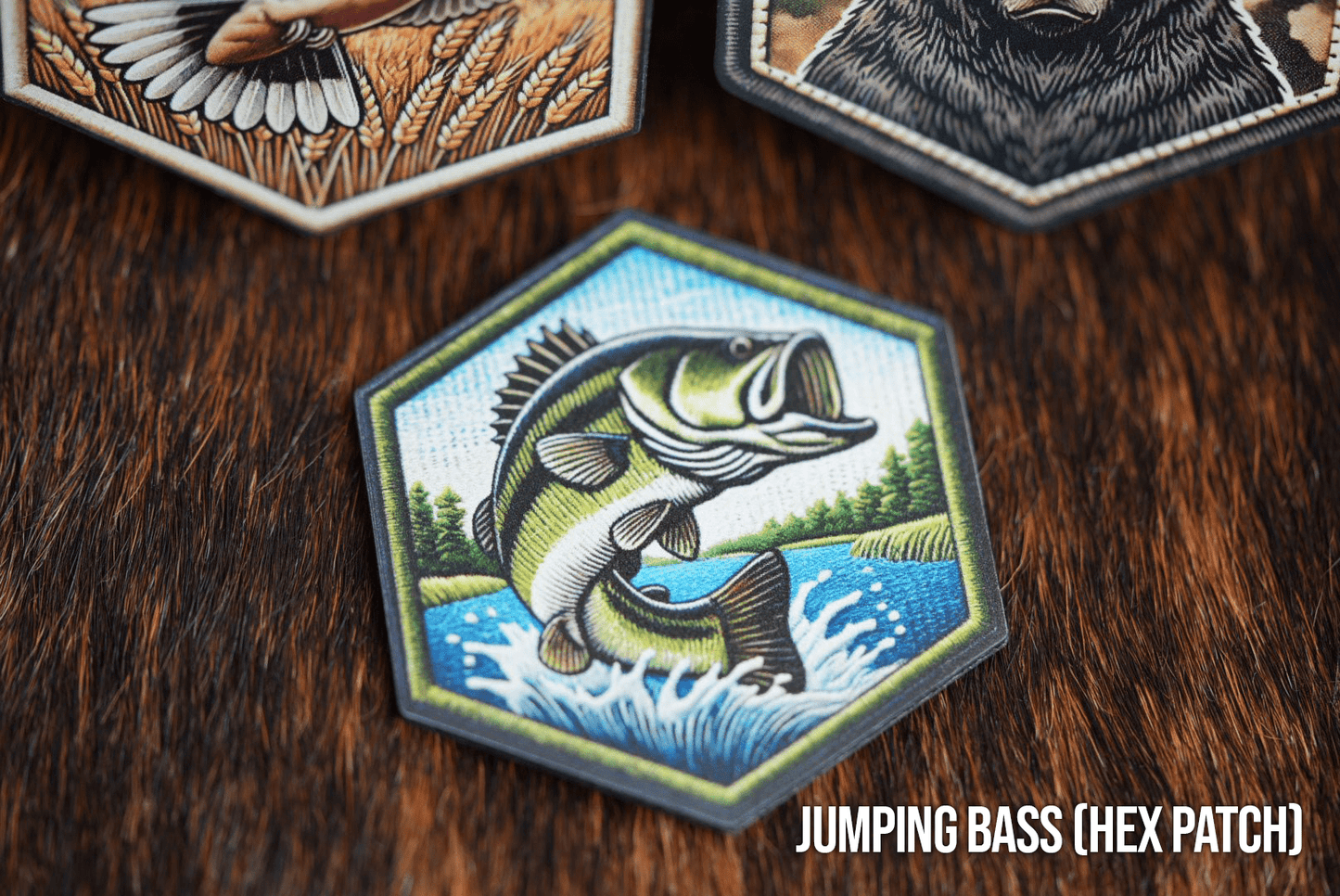 Die Cut UV Printed Patches: Fishing/Hunting Themed (2" & Larger) - LoneStar Adhesive