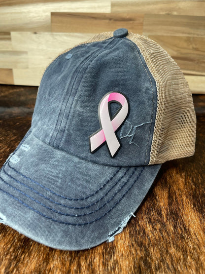 Die Cut UV Printed Texture Build Awareness Ribbon - LoneStar Adhesive