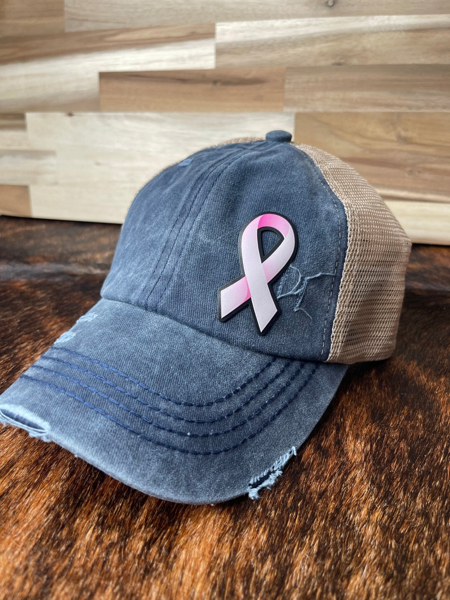 Die Cut UV Printed Texture Build Awareness Ribbon - LoneStar Adhesive