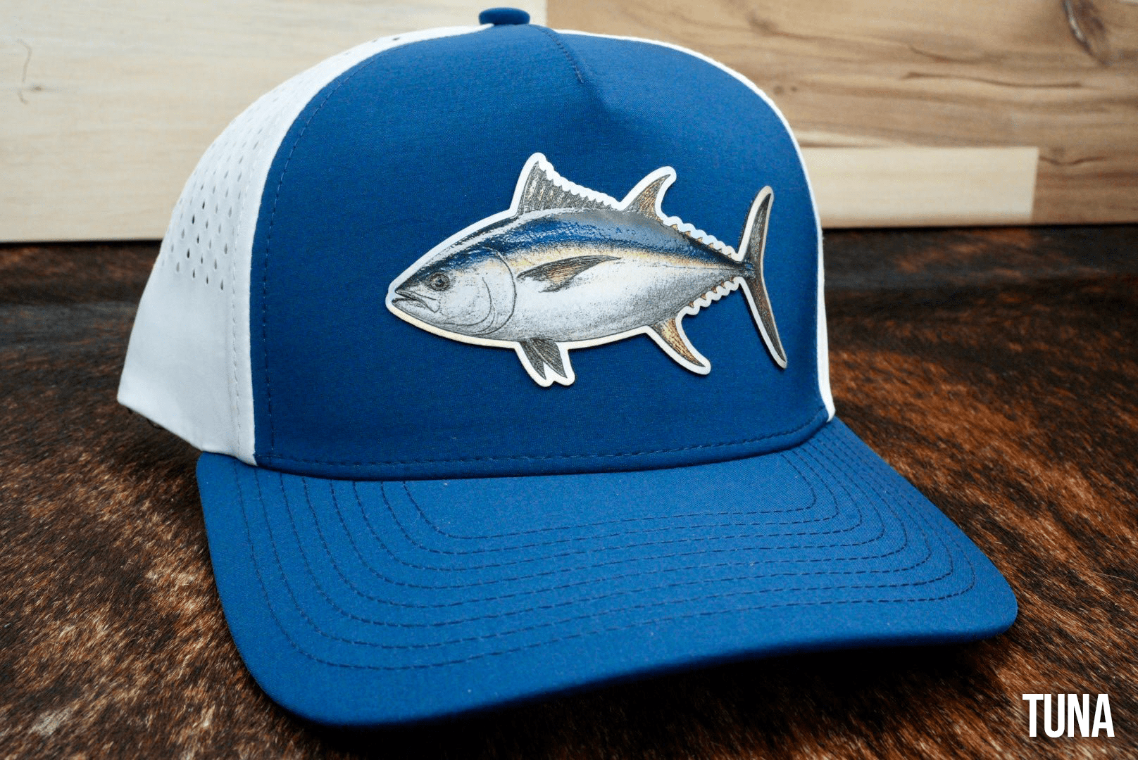 Die Cut UV Printed Texture Build Fish Patches - LoneStar Adhesive