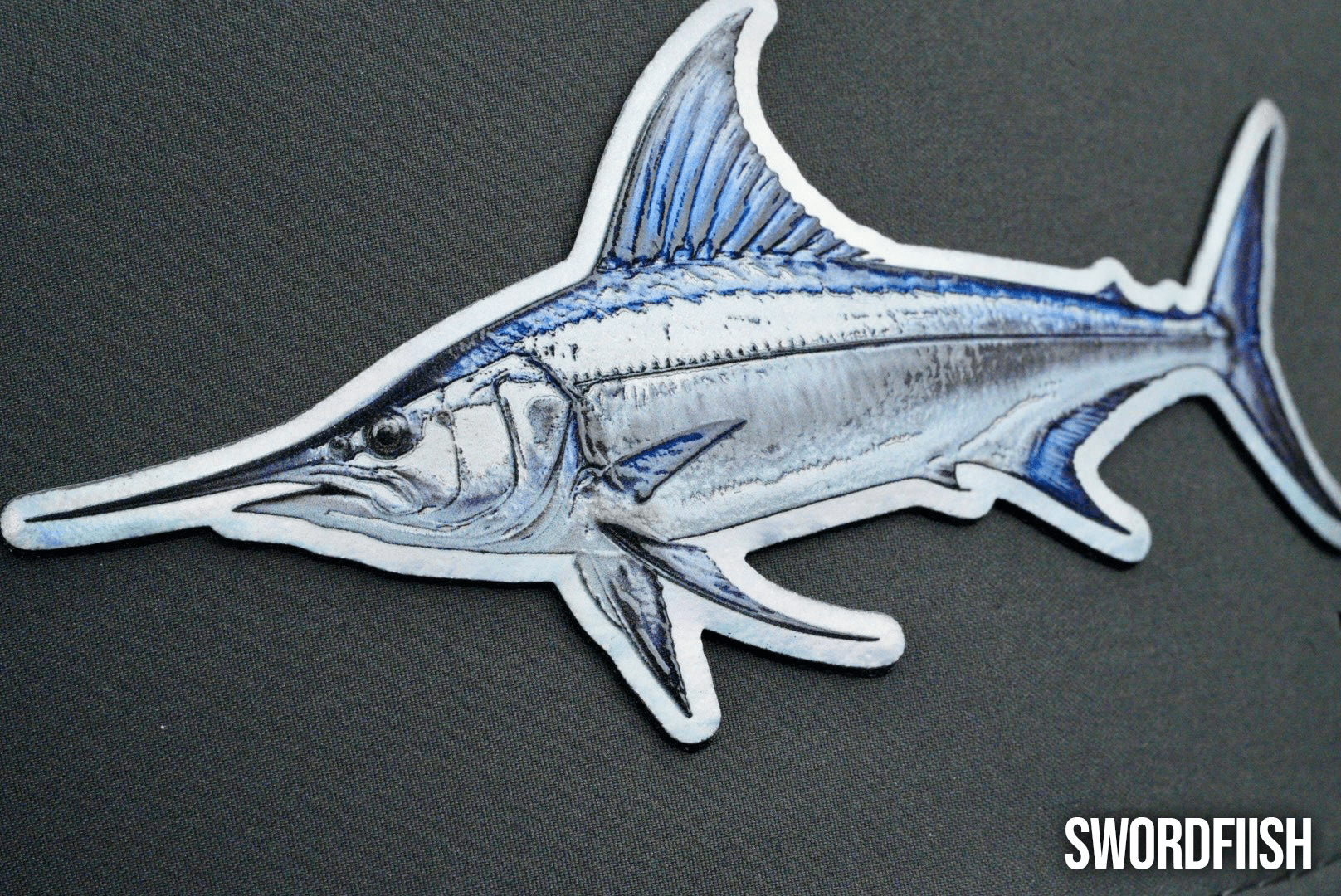 Die Cut UV Printed Texture Build Fish Patches - LoneStar Adhesive