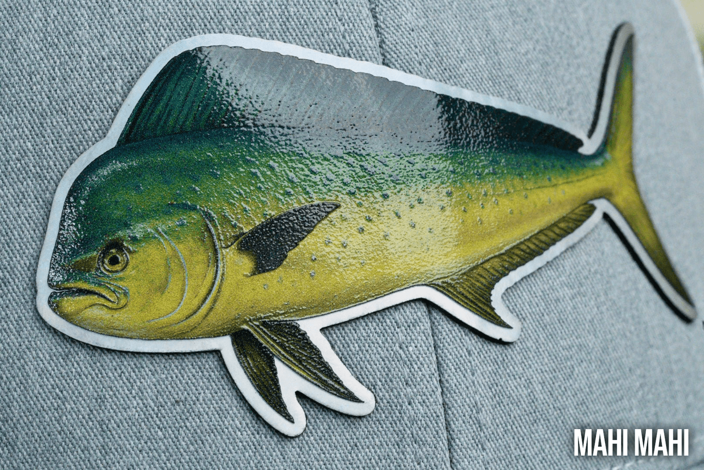 Die Cut UV Printed Texture Build Fish Patches - LoneStar Adhesive