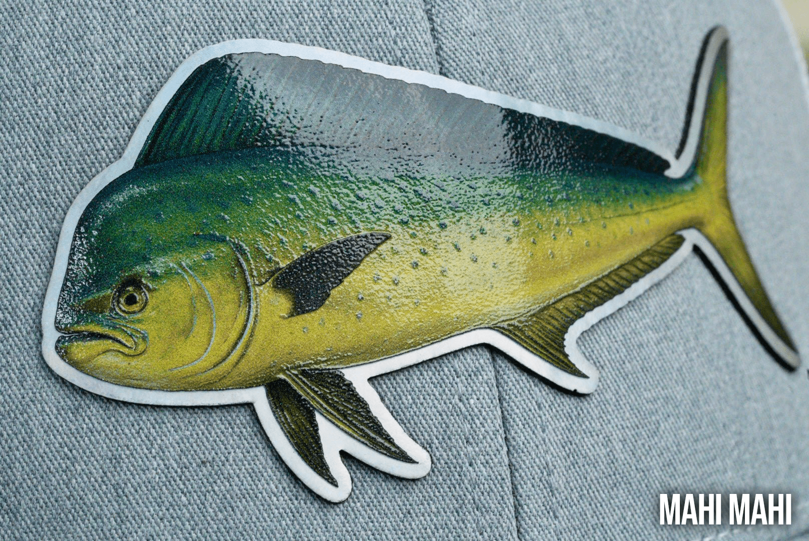 Die Cut UV Printed Texture Build Fish Patches - LoneStar Adhesive