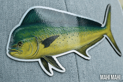 Die Cut UV Printed Texture Build Fish Patches - LoneStar Adhesive