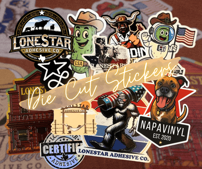 Die Cut UV Printed Vinyl Stickers - LoneStar Adhesive