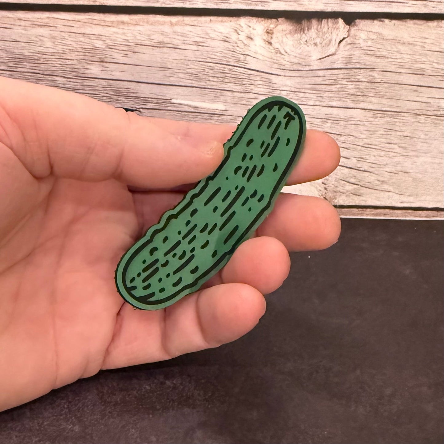 Dill Pickle Funny Morale Patch 1.8"x3" Hook & Loop | Made in USA - LoneStar Adhesive