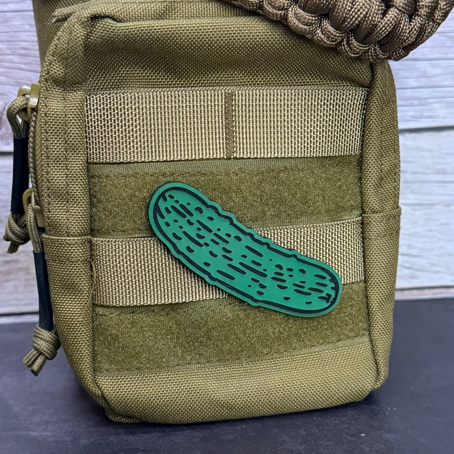 Dill Pickle Funny Morale Patch 1.8"x3" Hook & Loop | Made in USA - LoneStar Adhesive