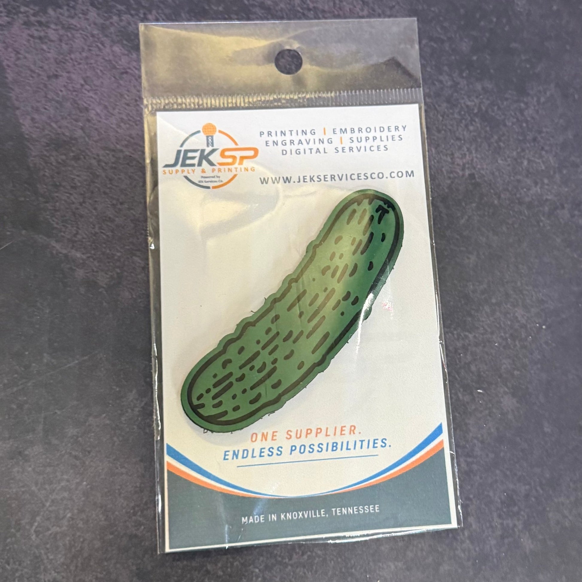 Dill Pickle Funny Morale Patch 1.8"x3" Hook & Loop | Made in USA - LoneStar Adhesive