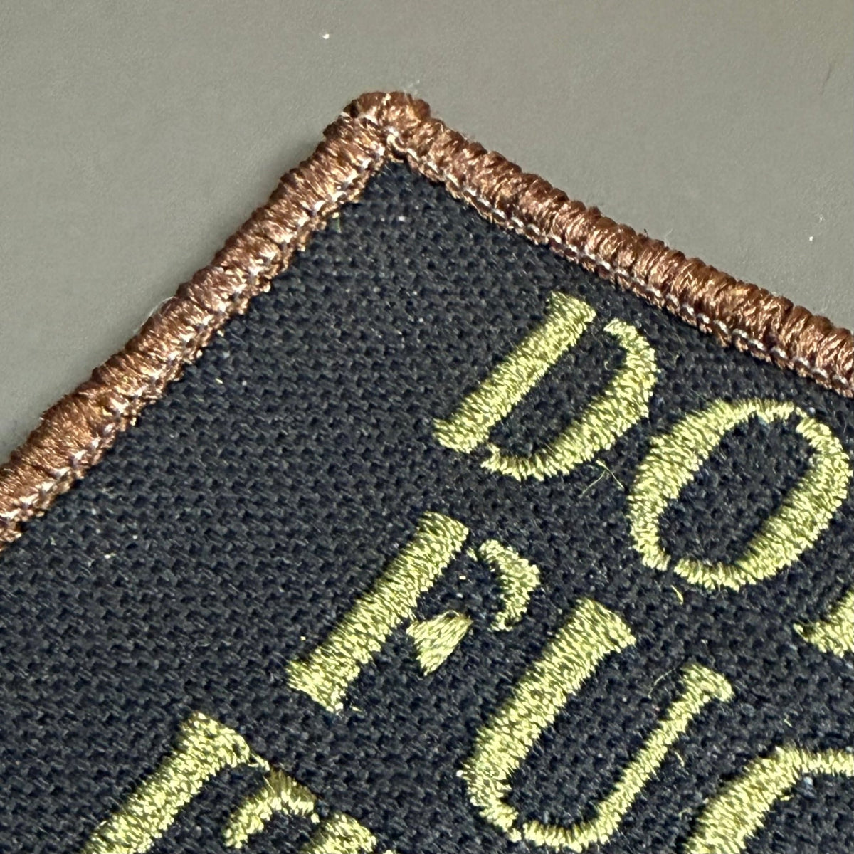 Don't Fuck It Up Funny Tactical Morale Patch, 2x3" | Made in USA | VELCRO® Brand Hook Backing - LoneStar Adhesive