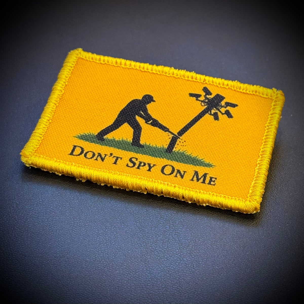 Don't Spy on Me Anti-Flock Camera Printed Morale Patch, 2x3" | VELCRO® Brand Hook Backing - #LoneStar Adhesive#