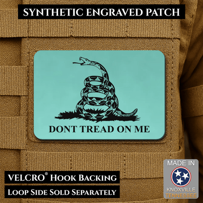Don’t Tread on Me Gadsden Flag Patch | Made in USA | VELCRO® Brand Hook Backing - LoneStar Adhesive