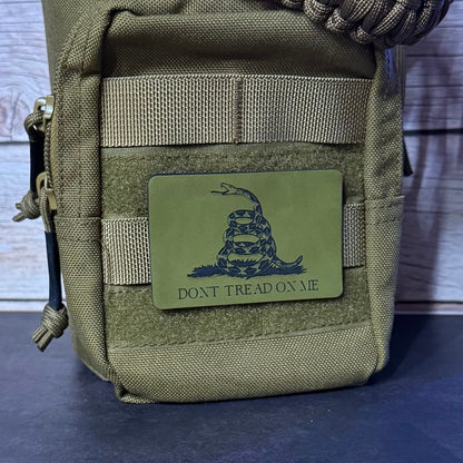 Don’t Tread on Me Gadsden Flag Patch | Made in USA | VELCRO® Brand Hook Backing - LoneStar Adhesive