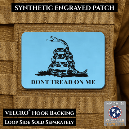 Don’t Tread on Me Gadsden Flag Patch | Made in USA | VELCRO® Brand Hook Backing - LoneStar Adhesive