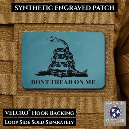Don’t Tread on Me Gadsden Flag Patch | Made in USA | VELCRO® Brand Hook Backing - LoneStar Adhesive