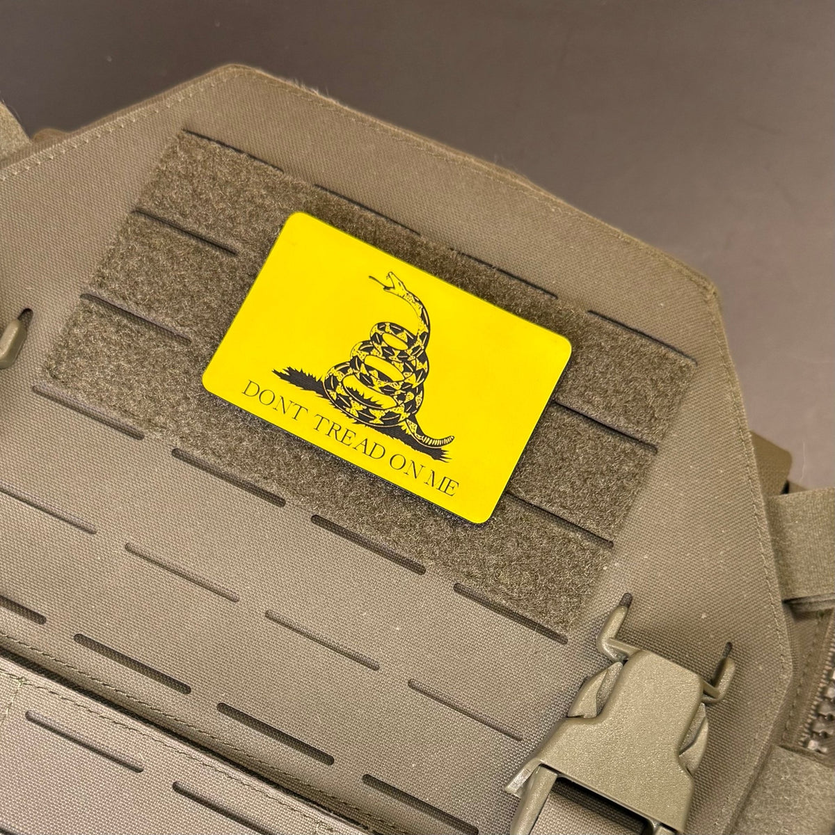 Don’t Tread on Me Gadsden Tactical Flag Patch, 2x3" | Made in USA | VELCRO® Brand Hook Backing - #LoneStar Adhesive#