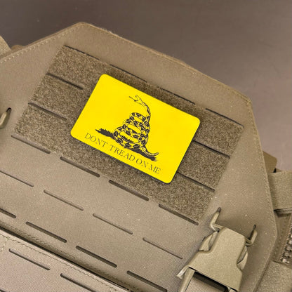 Don’t Tread on Me Gadsden Tactical Flag Patch, 2x3" | Made in USA | VELCRO® Brand Hook Backing - #LoneStar Adhesive#