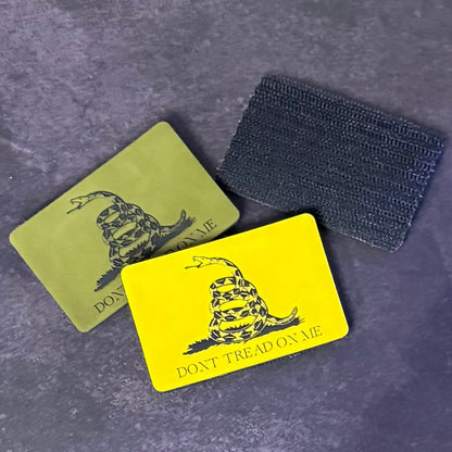 Don’t Tread on Me Gadsden Tactical Flag Patch, 2x3" | Made in USA | VELCRO® Brand Hook Backing - #LoneStar Adhesive#