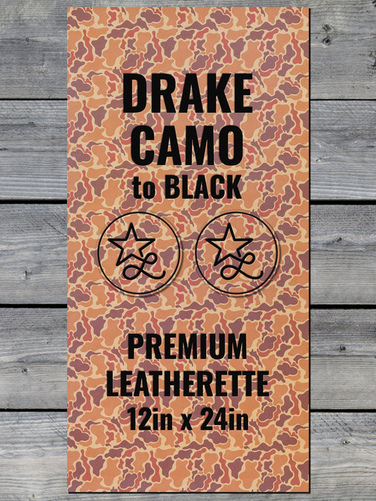 Drake Camo Durra-Bull Premium Leatherette™ Sheets - #LoneStar Adhesive#