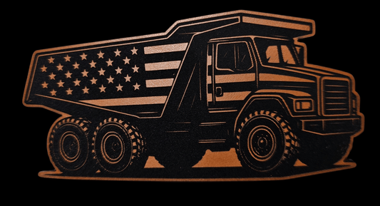 Dump Truck American Flag Digital File - LoneStar Adhesive