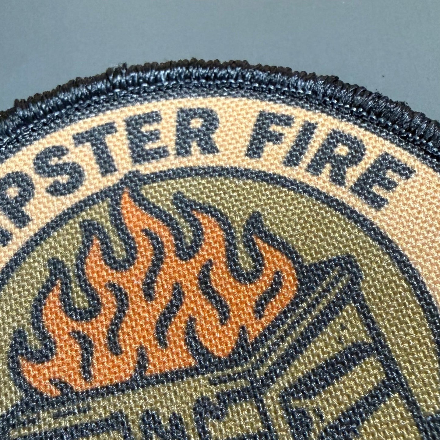 Dumpster Fire Response Team Funny Tactical Morale Patch, 3" Round | Made in USA | VELCRO® Brand Hook Backing - LoneStar Adhesive