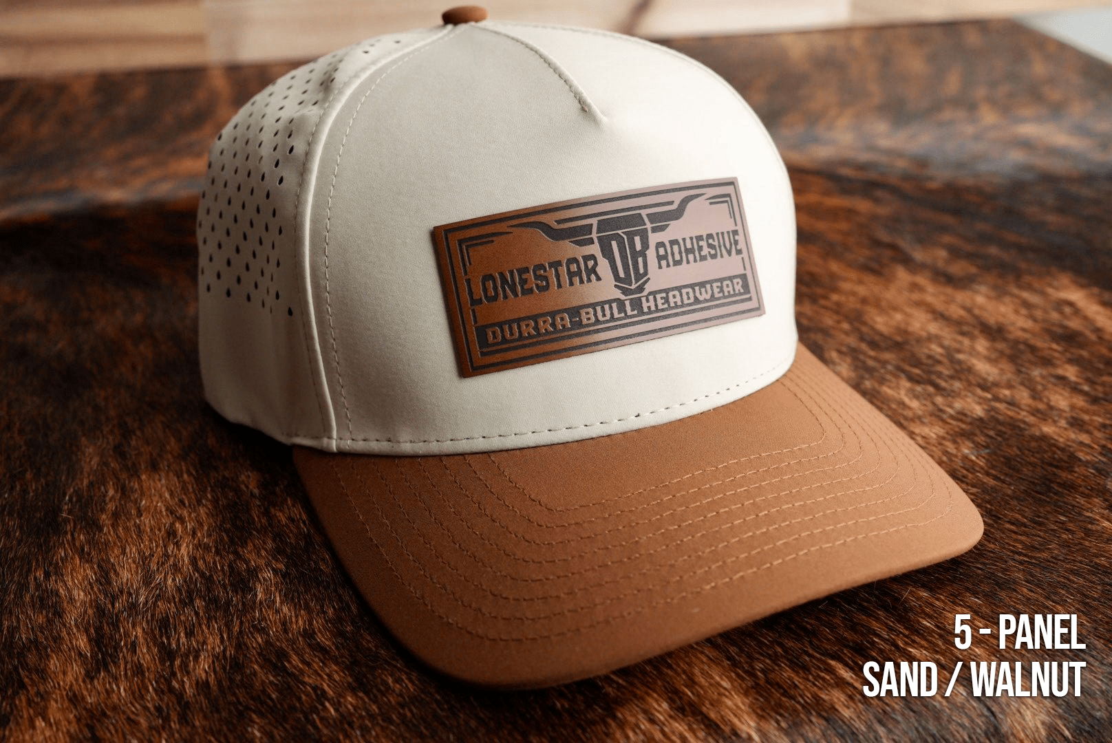 Durra - Bull Headwear by LSA: 5 & 6 - Panel - LoneStar Adhesive