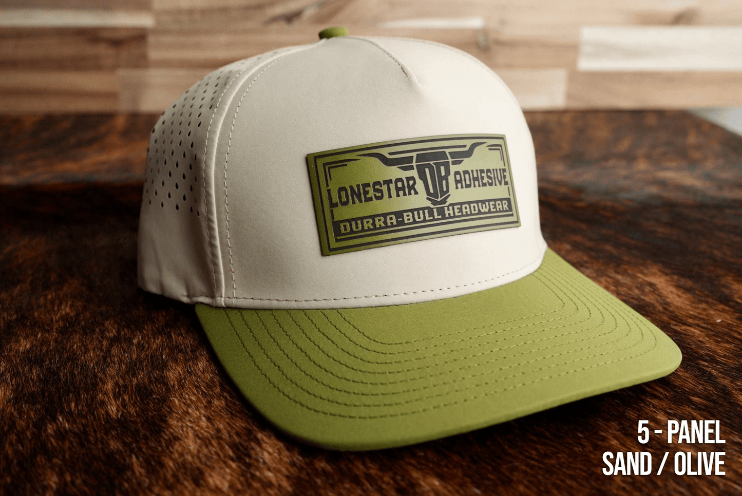 Durra - Bull Headwear by LSA: 5 & 6 - Panel - LoneStar Adhesive
