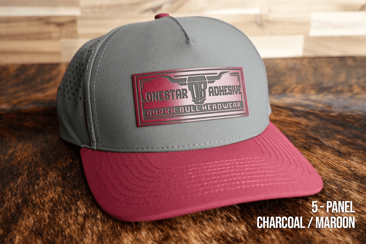 Durra - Bull Headwear by LSA: 5 & 6 - Panel - LoneStar Adhesive