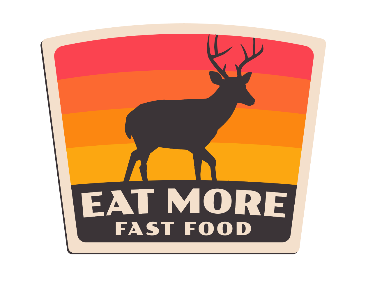 "Eat More Fast Food" UV Printed Patches - LoneStar Adhesive