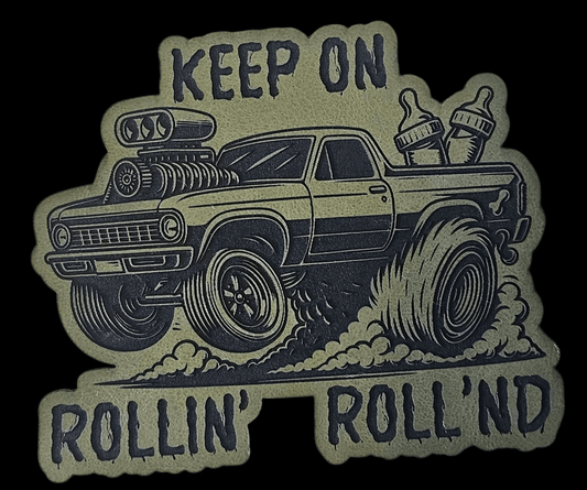 El Camino Hot Rod With Baby Bottles ( No Name) - LoneStar Adhesive