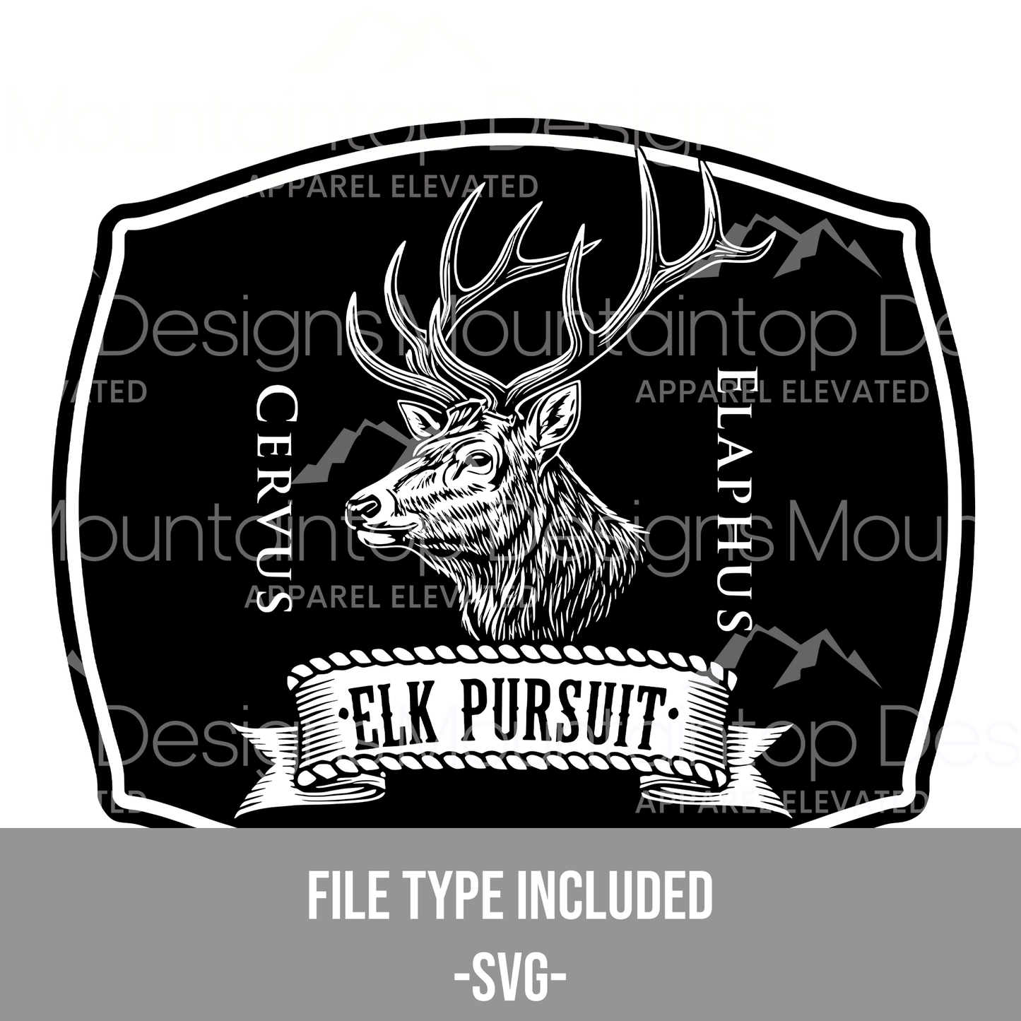 Elk Pursuit SVG - LoneStar Adhesive