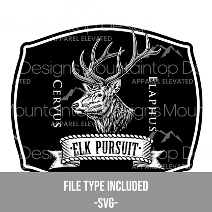 Elk Pursuit SVG - LoneStar Adhesive