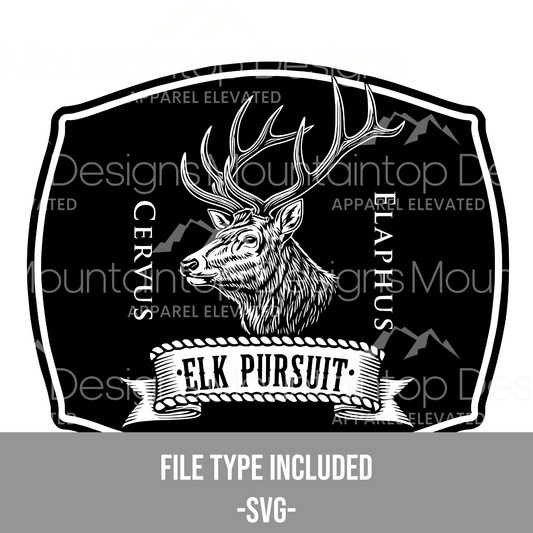 Elk Pursuit SVG - LoneStar Adhesive