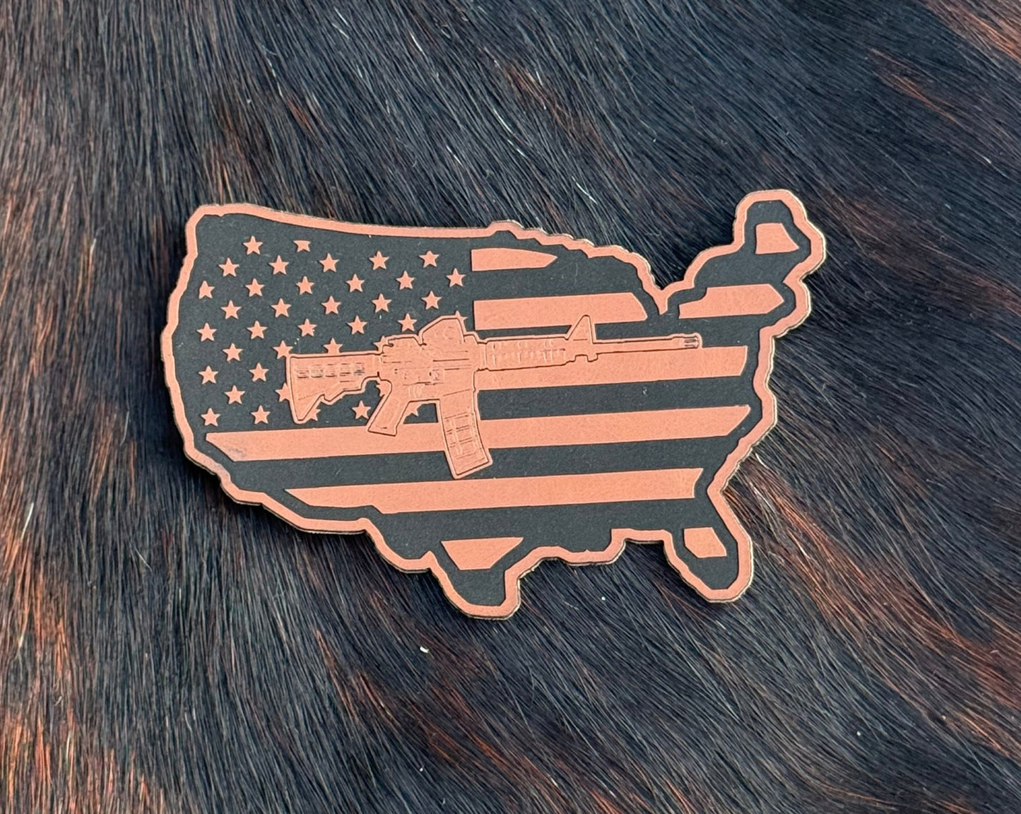 Engraved AR America Patch - LoneStar Adhesive
