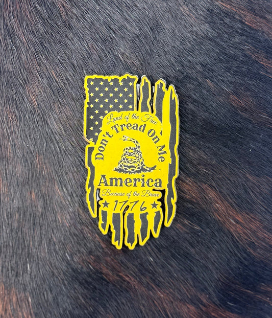 Engraved Don’t Tread On Me Patch - LoneStar Adhesive
