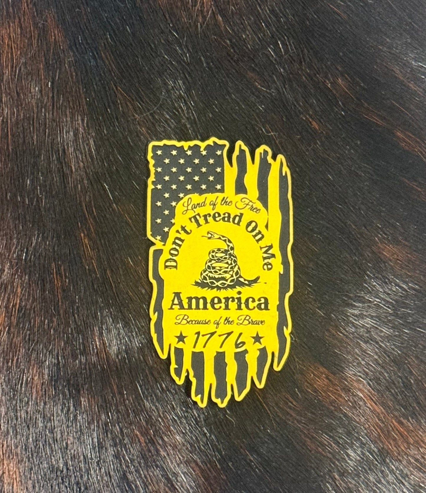 Engraved Don’t Tread On Me Patch - LoneStar Adhesive