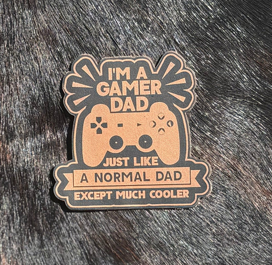 Engraved Gamer Dad Patch - LoneStar Adhesive