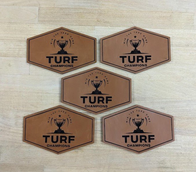 Engraved Heritage Leatherette Patches. - LoneStar Adhesive